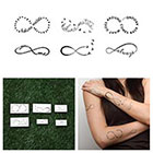 Tattify Infinity Symbol Set - Temporary Tattoo (Set of 6)