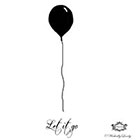Wickedly Lovely Let it go, balloon, Wickedly Lovely Skin Art Temporary Tattoo (includes two tattoos)