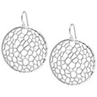 Target Silver Plated Round Filigree Drop Earrings