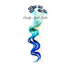 CandyAppleLocks Pastel Mermaid Hair Extensions, Clip in Hair Extensions