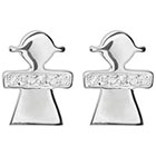 Target 1/8 CT. T.W. Tressa Collection Round Cut CZ Channel Set Stud Earrings in Sterling Silver - Silver