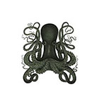 The Fickle Tattoo Vintage Steampunk Octopus Temporary Tattoo - 
