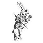 Pepper Ink alice in wonderland rabbit temporary tattoo from vintage illustration