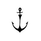 Pepper Ink modern nautical anchor temporary tattoo - choose your size