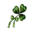 The Fickle Tattoo Vintage St. Patrick's Day Shamrock Temporary Tattoos - 