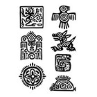 WildLifeDream Maya Aztec Set - Temporary tattoos (Choose your fav)