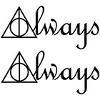 Ombeyond TEMPORARY TATTOO - Set of 2 Harry Potter Deathly Hallows Symbol