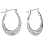 Target Fashion Hoop Earrings - Silver
