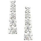 Journee Collection 1 1/6 CT. T.W. Round Cut Cubic Zirconia Basket Set Earrings in Sterling Silver - Clear