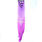 AboutHair Purple Ombre Highlight Clip In Hair Extensions - 20