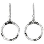 Target Marcasite Circle Dangle Earring - Silver
