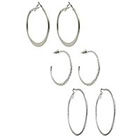 Target Hoop Earrings - Silver