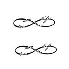 Taboo Tattoo 4 Love Life Forever Infinity Temporary Tattoo, various sizes available