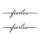 Taboo Tattoo 2 Fearless Temporary Tattoo, various sizes available wrist finger ankle