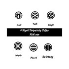 Taboo Tattoo 4 Glyph Values Temporary Tattoo, various sizes and styles available Geometric Small Wrist Finger Ankle