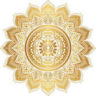 Royaltats Pack of Mandala Temporary Tattoos - Set of 12 Metallic Temporary Tattoos - Festival Gift - party favors - wedding favors - Bridesmaid party