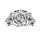 Taboo Tattoo 2 Day of the Dead Roses Temporary Tattoo, various sizes available Old School