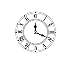 Taboo Tattoo 2 Steampunk Old Clock Temporary Tattoo, various sizes available