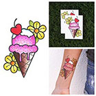 Tattify Scoop, There it Is - Ice Cream Temporary Tattoo (Set of 2)