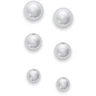 Bernini Giani Sterling Silver Earrings Set, Set of 3 Ball Stud Earrings