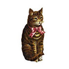 Taboo Tattoo 2 Vintage Cat Temporary Tattoo, various sizes available, Great for pin up costume