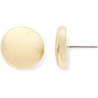 Liz Claiborne Gold-Tone Button Stud Earrings in Gold Tone