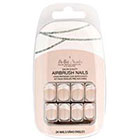 Bella Nails Bella Nails Bella Press-on Nails in Floral and Jewel in White/Silver Stripes