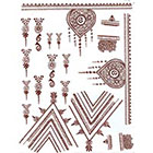 Lagoon House HENNA Temporary Tattoos: Ornate Hand Design Kit