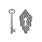 Tattoorary Key and lock set (2 pieces)