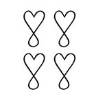 Tattoorary A set of four temporary infinite love tattoos. Perfect for Valentines Day!