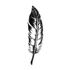 Tattoorary Temporary feather tattoo