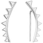 Target Crawler Earring Pin with Gift Box in Sterling Silver - Silver
