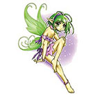 TattooGirlsRule Green Anime Fairy Temporary Tattoo (#AM547)