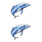 TattooGirlsRule 2 Dolphin Temporary Tattoos (#402_2)