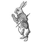 TattooNbeyond Temporary Tattoo - Alice in Wonderland Set / Alice / White Rabbit
