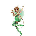 TattooGirlsRule Green Forest Fairy Temporary Tattoo (#AM564)