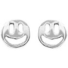 Target Smiley Face Stud Earrings - Silver