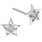 Target Sterling Silver Blue Cubic Zirconia Star Stud Earrings - Silver/Blue