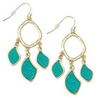 Target Zirconite Druzy Chandlier Earring - Turquoise