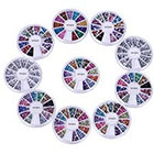 Vaga 10 Wheels Premium Manicure Nail Art Decorations Total of 15000 Gems By CheekyÂ®