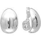 Kohl's Napier Oval Button Clip-On Earrings in Silver Tone