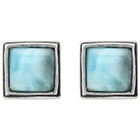 Target 1 4/5 CT. T.W. Tressa Collection Sterling Silver Square Cut Cubic Zirconia Bezel Set Stud Earrings - Blue