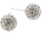 JCPenney Bridge Jewelry Clear Crystal Ball Stud Earrings
