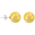 Lord & Taylor 18Kt. Yellow Gold Sterling Silver Ball Stud Earrings