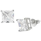 Target Sterling Silver Oval Drop Earrings (9mm)
