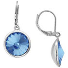Target Silver Plated Sapphire Crystal Round Dangle Earrings