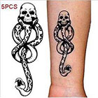 Amazon.com Harry Potter Death Eaters Dark Mark Tattoos (5pcs) for Cosplay Accessories and Dancing Party
