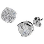 Tevolio 4 CT. T.W. Cubic Zirconia Round Stud Earrings - Clear/Silver