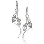 Target Dangle Earrings with Handcrafted Calla Lily