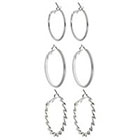 Target Hoop Earrings - Silver